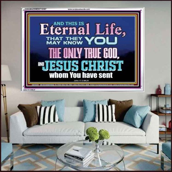 CHRIST JESUS THE ONLY WAY TO ETERNAL LIFE  Sanctuary Wall Acrylic Frame  GWAMAZEMENT10397  