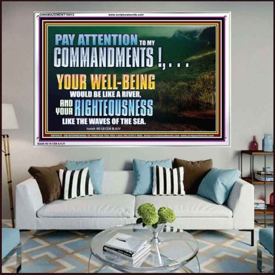 LET YOUR RIGHTEOUSNESS BE LIKE THE WAVES OF THE SEA  Church Acrylic Frame  GWAMAZEMENT10413  