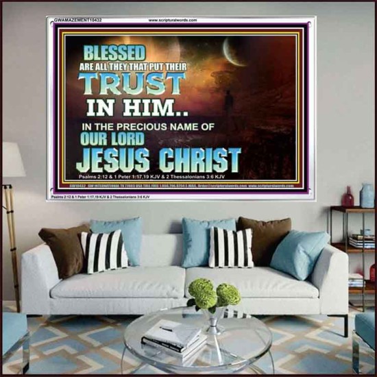 THE PRECIOUS NAME OF OUR LORD JESUS CHRIST  Bible Verse Art Prints  GWAMAZEMENT10432  