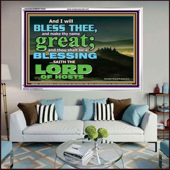 THOU SHALL BE A BLESSINGS  Acrylic Frame Scripture   GWAMAZEMENT10451  
