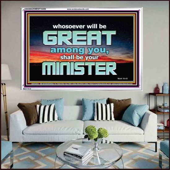 HUMILITY AND SERVICE BEFORE GREATNESS  Encouraging Bible Verse Acrylic Frame  GWAMAZEMENT10459  