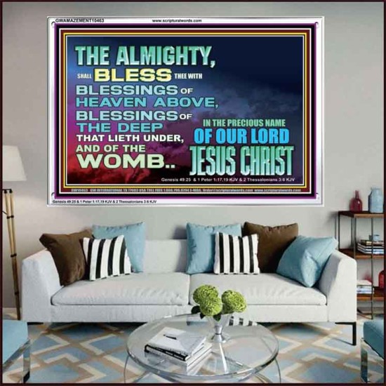 DO YOU WANT BLESSINGS OF THE DEEP  Christian Quote Acrylic Frame  GWAMAZEMENT10463  