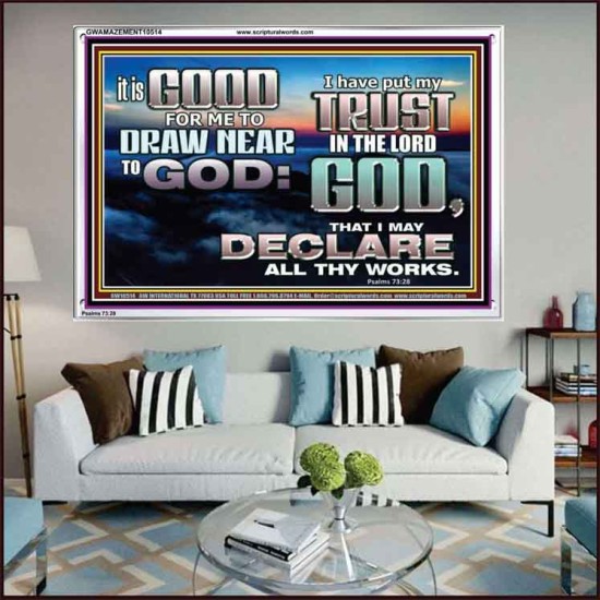 DRAW NEARER TO THE LIVING GOD  Bible Verses Acrylic Frame  GWAMAZEMENT10514  