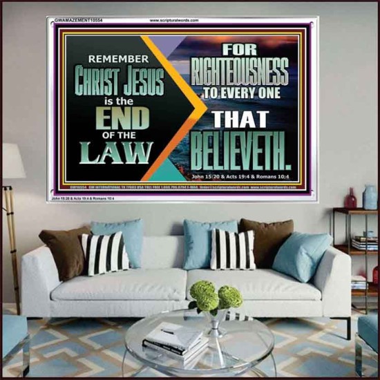 CHRIST JESUS OUR RIGHTEOUSNESS  Encouraging Bible Verse Acrylic Frame  GWAMAZEMENT10554  
