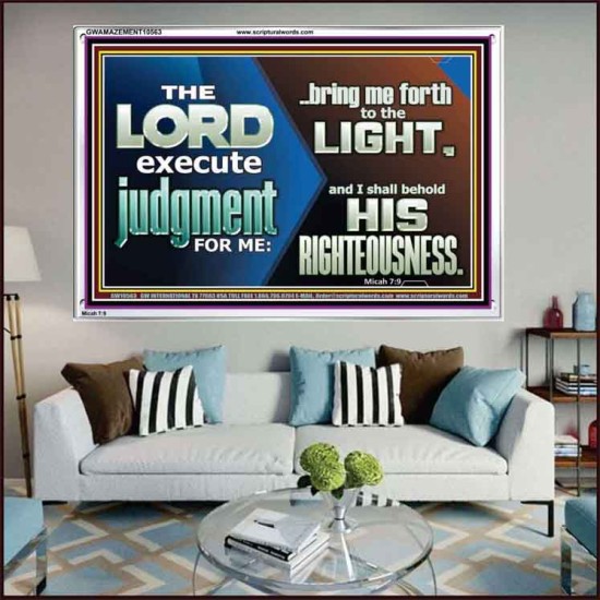 BRING ME FORTH TO THE LIGHT O LORD JEHOVAH  Scripture Art Prints Acrylic Frame  GWAMAZEMENT10563  