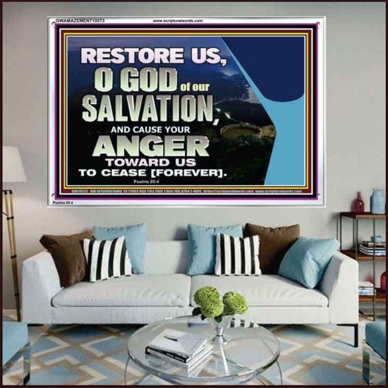 GOD OF OUR SALVATION  Scripture Wall Art  GWAMAZEMENT10573  