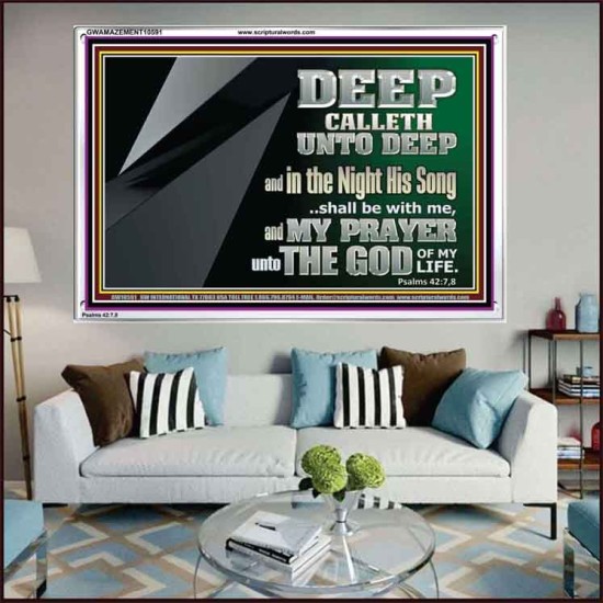 DEEP CALLETH UNTO DEEP  Modern Wall Art  GWAMAZEMENT10591  