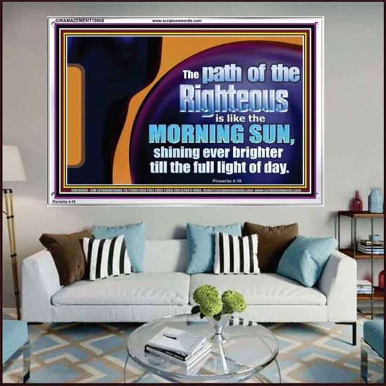 THE PATH OF THE RIGHTEOUS IS LIKE THE MORNING SUN  Custom Biblical Paintings  GWAMAZEMENT10606  