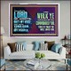 WALK YE IN ALL THE WAYS I HAVE COMMANDED YOU  Custom Christian Artwork Acrylic Frame  GWAMAZEMENT10609B  