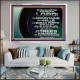 GO OUT WITH CELEBRATION AND BACK IN PEACE  Unique Bible Verse Acrylic Frame  GWAMAZEMENT10618B  