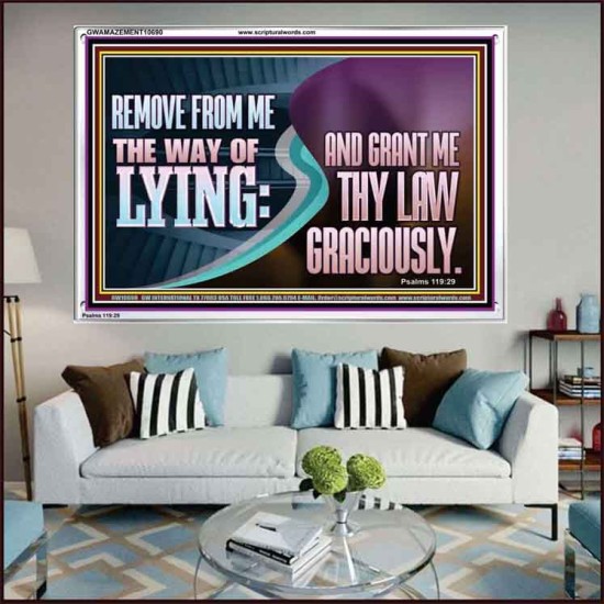 GRANT ME THY LAW GRACIOUSLY  Unique Scriptural Acrylic Frame  GWAMAZEMENT10690  
