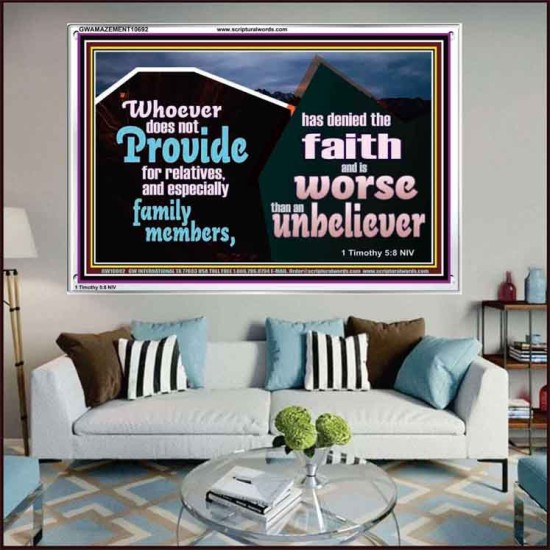 DO NOT FORSAKE YOUR RELATIVES ESPECIALLY FAMILY MEMBERS  Ultimate Power Acrylic Frame  GWAMAZEMENT10692  