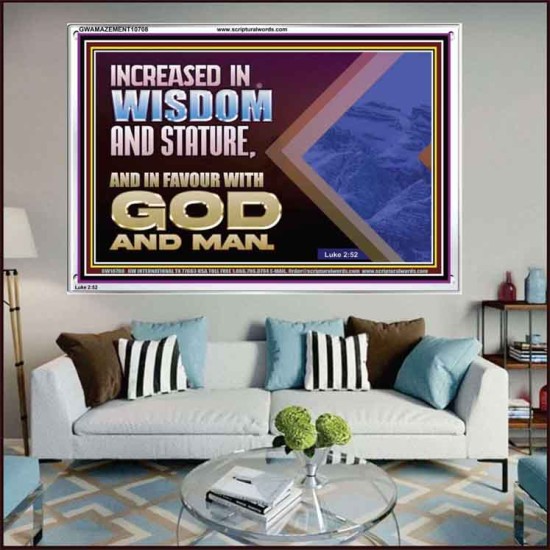 INCREASED IN WISDOM STATURE FAVOUR WITH GOD AND MAN  Children Room  GWAMAZEMENT10708  