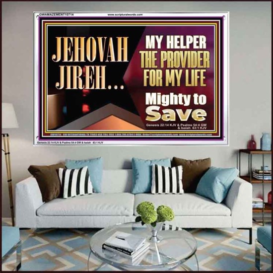 JEHOVAHJIREH THE PROVIDER FOR OUR LIVES  Righteous Living Christian Acrylic Frame  GWAMAZEMENT10714  