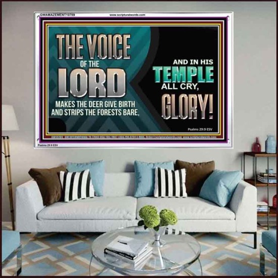 THE VOICE OF THE LORD MAKES THE DEER GIVE BIRTH  Art & Wall Décor  GWAMAZEMENT10789  