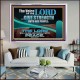 THE VOICE OF THE LORD GIVE STRENGTH UNTO HIS PEOPLE  Contemporary Christian Wall Art Acrylic Frame  GWAMAZEMENT10795  