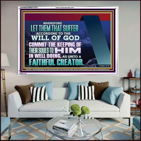 KEEP THY SOULS UNTO GOD IN WELL DOING  Bible Verses to Encourage Acrylic Frame  GWAMAZEMENT12077  