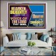 HEARKEN DILIGENTLY UNTO THE VOICE OF THE LORD THY GOD  Custom Wall Scriptural Art  GWAMAZEMENT12126  