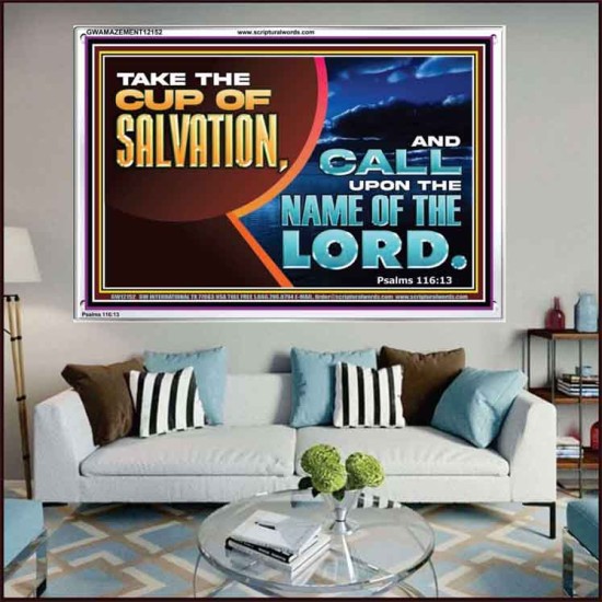 TAKE THE CUP OF SALVATION  Art & Décor Acrylic Frame  GWAMAZEMENT12152  