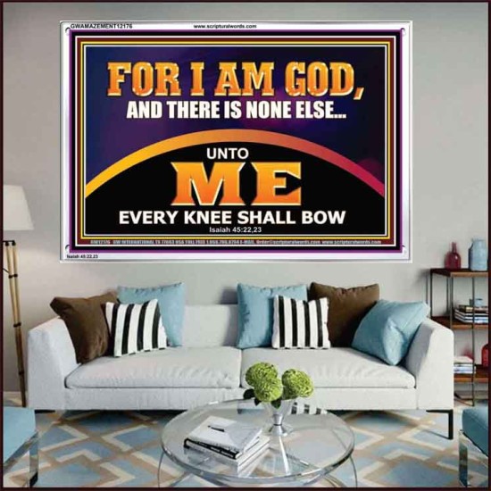 UNTO ME EVERY KNEE SHALL BOW  Scripture Wall Art  GWAMAZEMENT12176  