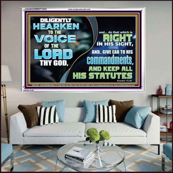 GIVE EAR TO HIS COMMANDMENTS AND KEEP ALL HIS STATUES  Eternal Power Acrylic Frame  GWAMAZEMENT12252  