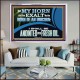 MY HORN SHALT THOU EXALT LIKE THE HORN OF AN UNICORN  Sanctuary Wall Acrylic Frame  GWAMAZEMENT12319  