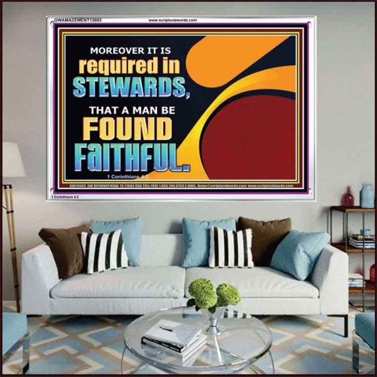 BE FOUND FAITHFUL  Scriptural Wall Art  GWAMAZEMENT12693  