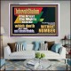 JEHOVAH SHALOM WHICH DOETH GREAT THINGS AND UNSEARCHABLE  Scriptural Décor Acrylic Frame  GWAMAZEMENT12699  