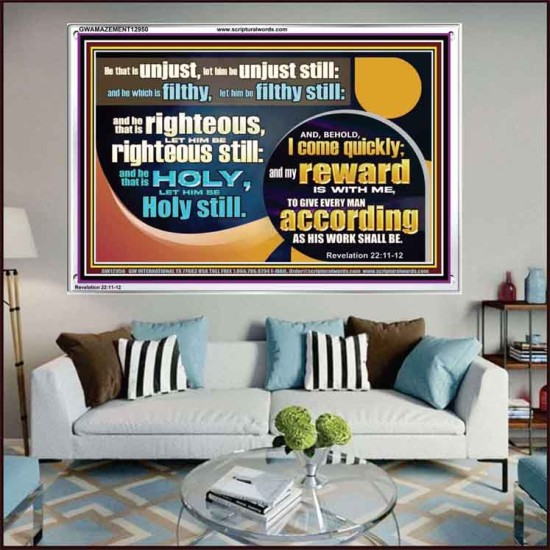 BE RIGHTEOUS STILL  Bible Verses Wall Art  GWAMAZEMENT12950  