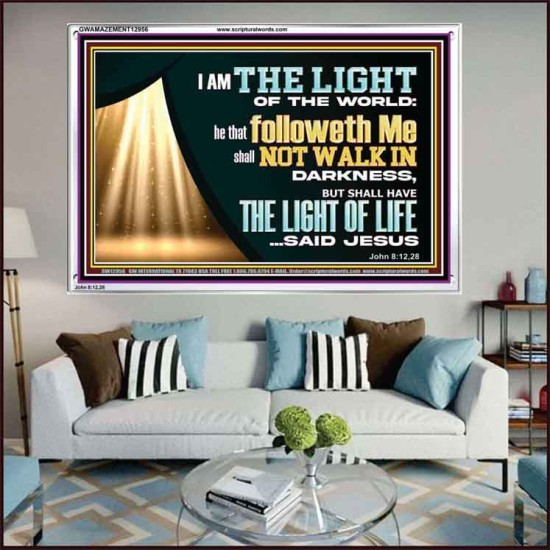 HE THAT FOLLOWETH ME SHALL NOT WALK IN DARKNESS  Modern Christian Wall Décor  GWAMAZEMENT12956  