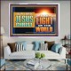 OUR LORD JESUS CHRIST THE LIGHT OF THE WORLD  Bible Verse Wall Art Acrylic Frame  GWAMAZEMENT13122  