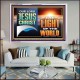 OUR LORD JESUS CHRIST THE LIGHT OF THE WORLD  Christian Wall Décor Acrylic Frame  GWAMAZEMENT13122B  