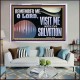 VISIT ME O LORD WITH THY SALVATION  Glass Acrylic Frame Scripture Art  GWAMAZEMENT13136  