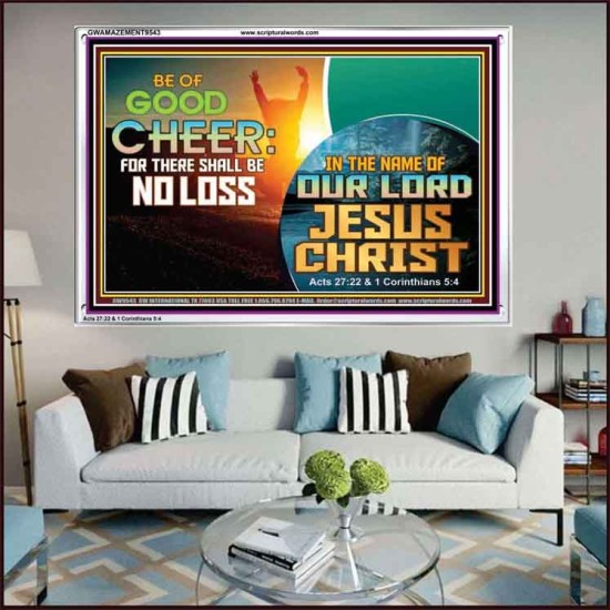 THERE SHALL BE NO LOSS  Righteous Living Christian Acrylic Frame  GWAMAZEMENT9543  