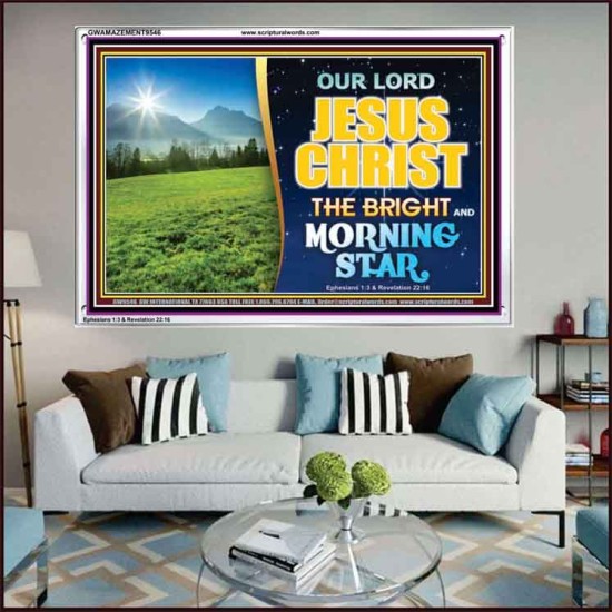 JESUS CHRIST THE BRIGHT AND MORNING STAR  Children Room Acrylic Frame  GWAMAZEMENT9546  