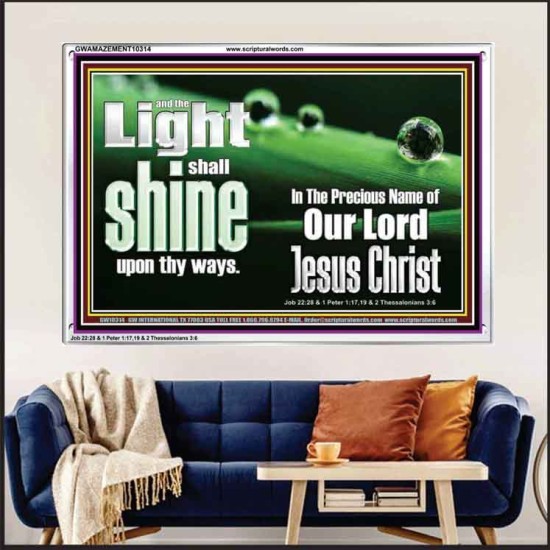 THE LIGHT SHINE UPON THEE  Custom Wall Décor  GWAMAZEMENT10314  