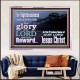 THE GLORY OF THE LORD WILL BE UPON YOU  Custom Inspiration Scriptural Art Acrylic Frame  GWAMAZEMENT10320  