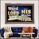 THE WORD OF THE LORD IS ALWAYS RIGHT  Unique Scriptural Picture  GWAMAZEMENT10354  