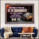 KEEP THE TEN COMMANDMENTS FERVENTLY  Ultimate Power Acrylic Frame  GWAMAZEMENT10374  