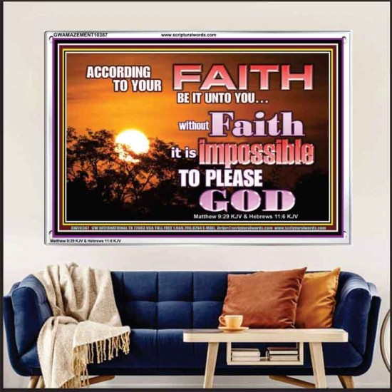 ACCORDING TO YOUR FAITH BE IT UNTO YOU  Children Room  GWAMAZEMENT10387  