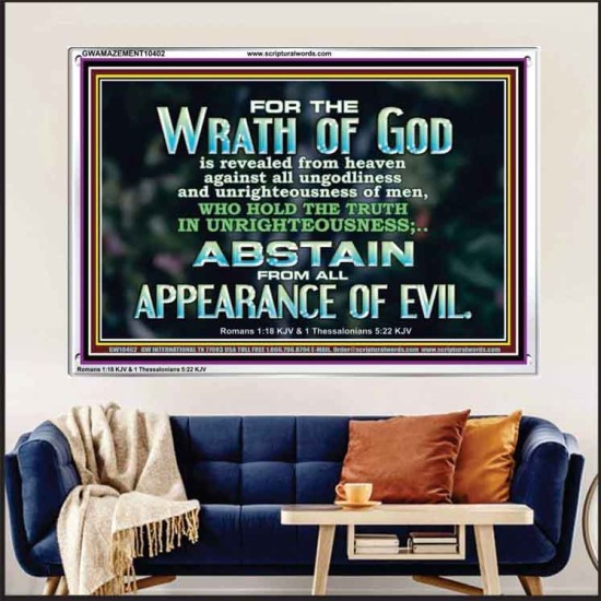 UNGODLINESS AND UNRIGHTEOUSNESS OUTLAW IN ETERNITY  Righteous Living Christian Acrylic Frame  GWAMAZEMENT10402  