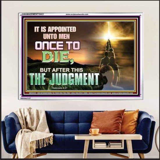 AFTER DEATH IS JUDGEMENT  Bible Verses Art Prints  GWAMAZEMENT10431  