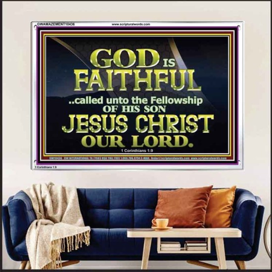 CALLED UNTO FELLOWSHIP WITH CHRIST JESUS  Scriptural Wall Art  GWAMAZEMENT10436  