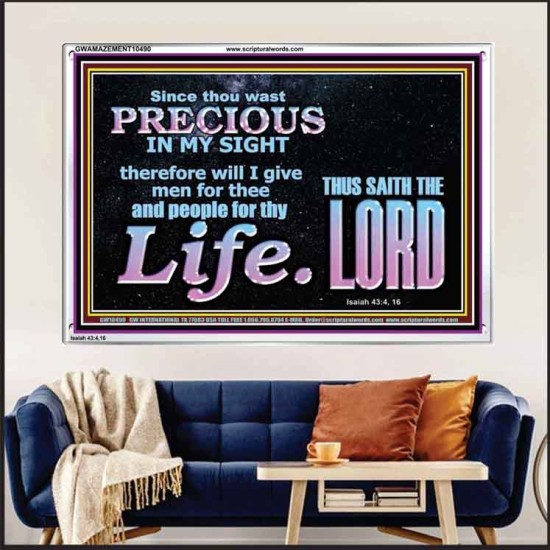 YOU ARE PRECIOUS IN THE SIGHT OF THE LIVING GOD  Modern Christian Wall Décor  GWAMAZEMENT10490  