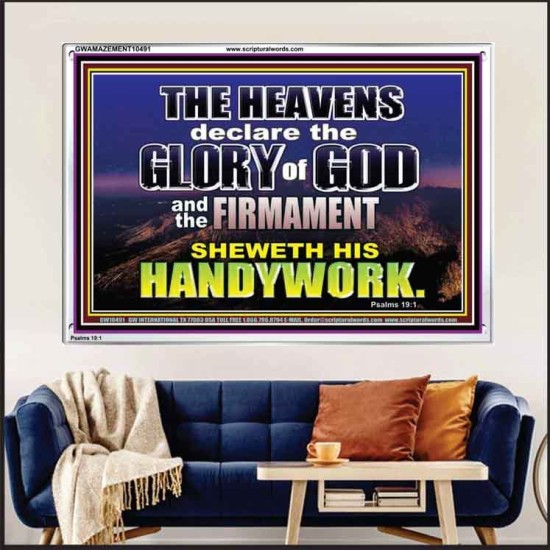 THE HEAVENS DECLARE THE GLORY OF THE LORD  Christian Wall Art Wall Art  GWAMAZEMENT10491  