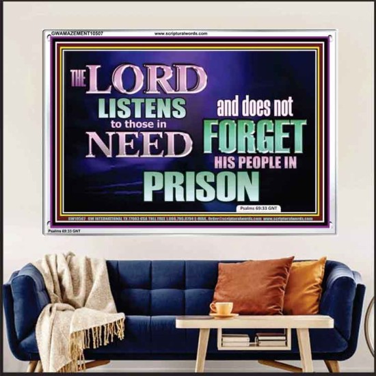 THE LORD NEVER FORGET HIS CHILDREN  Christian Artwork Acrylic Frame  GWAMAZEMENT10507  