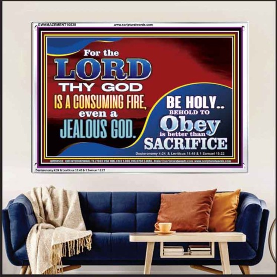 TO OBEY IS BETTER THAN SACRIFICE  Scripture Art Prints Acrylic Frame  GWAMAZEMENT10538  