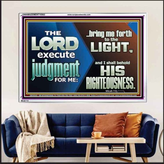 BRING ME FORTH TO THE LIGHT O LORD JEHOVAH  Scripture Art Prints Acrylic Frame  GWAMAZEMENT10563  