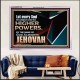 JEHOVAH ALMIGHTY THE GREATEST POWER  Contemporary Christian Wall Art Acrylic Frame  GWAMAZEMENT10568  