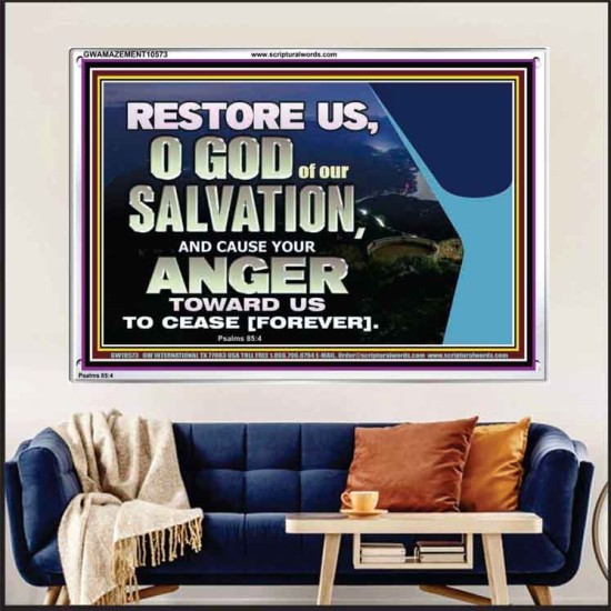 GOD OF OUR SALVATION  Scripture Wall Art  GWAMAZEMENT10573  